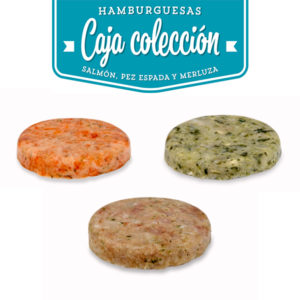 CAJA COLECCIÓNMERLUZA, SALMÓN Y PEZ ESPADA ( Caja 18 unidades )