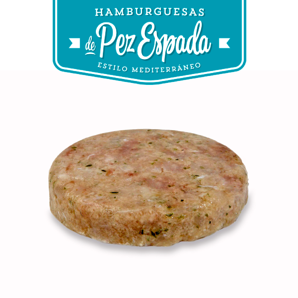 HAMBURGUESA DE PEZ ESPADA ESTILO MEDITERRÁNEO ( Caja 18 unidades )