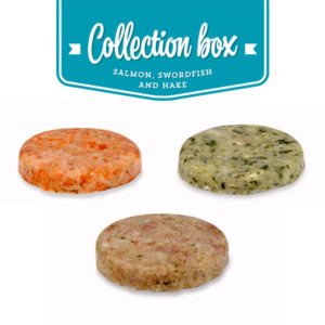 SELECTION BOX HAKE, SALMON & SWORDFISH ( Box: 18 units)